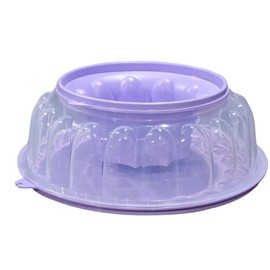 Tupperware Jel Ring Mold 6 cups in Lilac purple