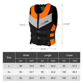 Neoprene Life Jacket Watersports Fishing Kayaking Boating Swimming Safety Life Vest