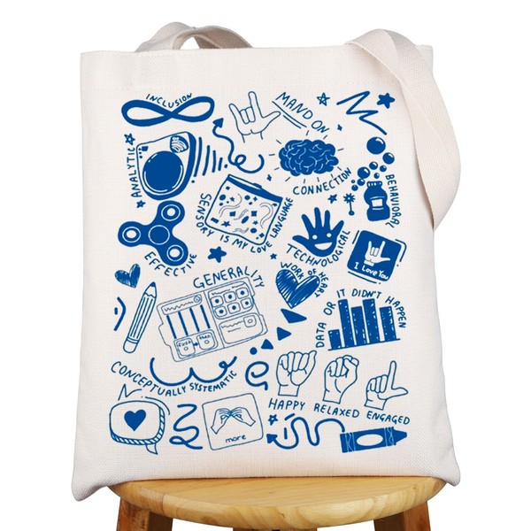 G2TUP BCBA Tote Bag Behavior Therapist Gift Behavior Analyst Gifts