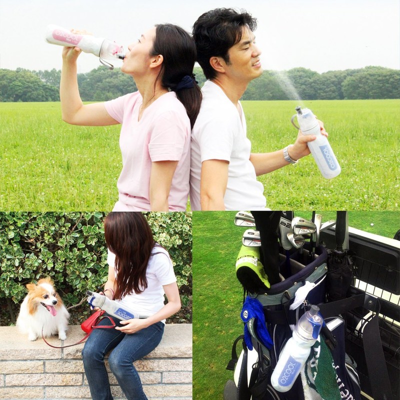 Daisaku Shoji DMDW1-BL Drink Mist, Sports Bottle with Tank for