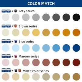 FENFANDAS Tile and Granite Repair Kit, Marble Porcelain Stone and Quartz Countertops Repair Kit for Chips Dents Cracks Holes Scratch, Fix Chipped Edges Corners, Reattaches Missing Pieces