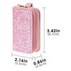 BUNCHBRAVO Pink Car Key Holder Bag with Zip-Around Case, Clip