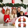 Set of 4 Hair Clips Hair Accessories Christmas Deer Antlers