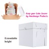 Huoshange Tall Cake Boxes for Tier Cakes,12x12x10 Inch [10Pack ]