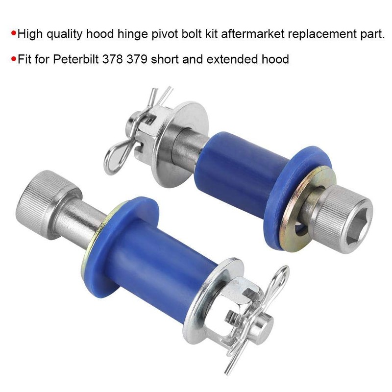 PLSUS Hood Hinge Pivot Engine Bolt Bushing Kit Accessories for