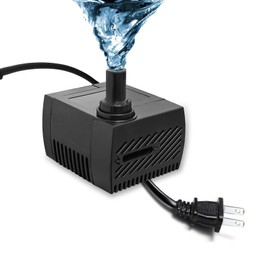 4W 40GPH Mini Submersible Water Pump, Small Fountain Pump for Ponds, Aquariums, Fish Tanks, Tabletop Fountains, Pet Fountains, Indoor and Outdoor Water Features
