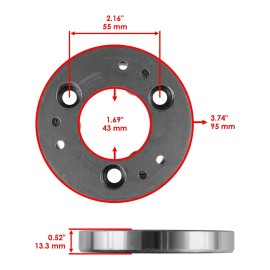 Caltric Starter Outer Clutch And Idler Gear Set For Yamaha Moto-4 250 YFM250 1989-1991