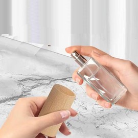 6Pcs Wooden Essential Oil Diffuser Cylindrical Wooden Aromatherapy Diffuser for Home Office Spa Yoga Room, 50x30mm