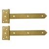 300mm Gold Gate Hinge Tee Hinges for External Use On