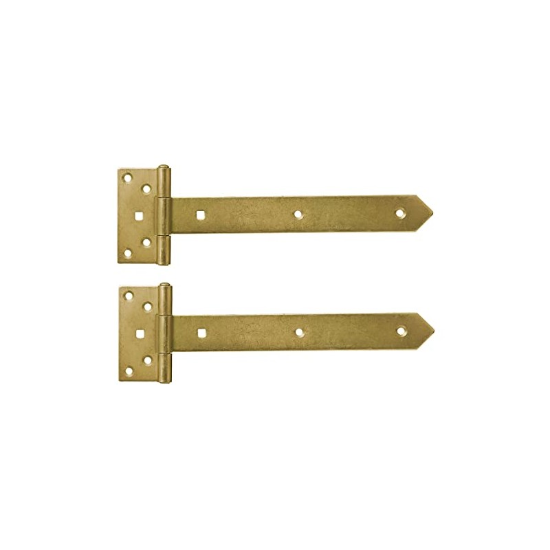 300mm Gold Gate Hinge Tee Hinges for External Use On