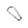 Pack of 2 DIN 5299C Carabiner Galvanised Steel 12 x