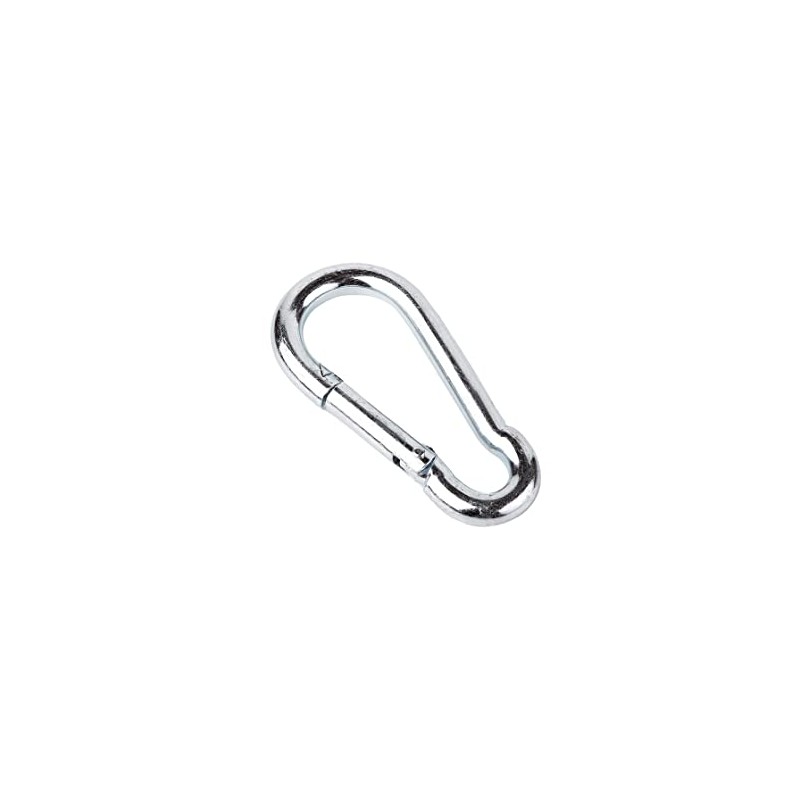 Pack of 2 DIN 5299C Carabiner Galvanised Steel 12 x