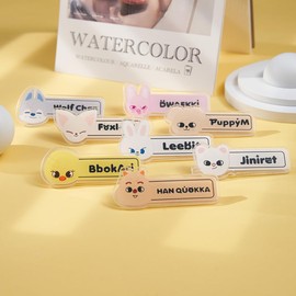 8Pcs Kpop StrayKids cute cartoon animal badge, brooch daily accessory SKZ fan gift
