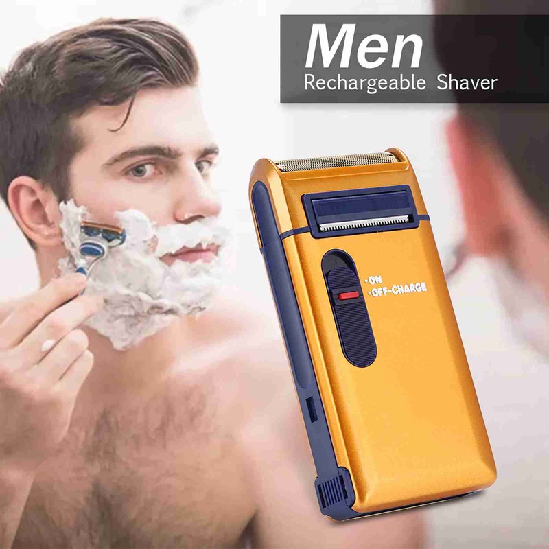 Men Rechargeable Shaver Electric Razor Sideburn Trimmer Classical Beard Shaver