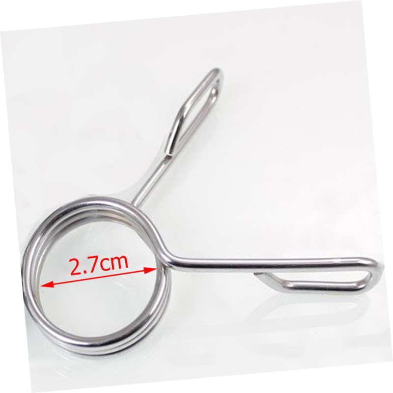 BIUDECO 5Pcs Spring Clamp Collars for Weightlifting Barbell Clip for