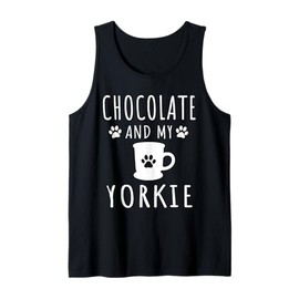 Chocolate and My Yorkie Terrier Dog Dad And Chocolate Lover Tank Top