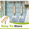 Berry&Bird Gardening Hand Fork, Stainless Steel Hand Weed Fork, Traditional