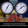 Watflow Water Gauge Pressure, Flow, & PSI Test Gauge,0-160psi,0-13 GPM,