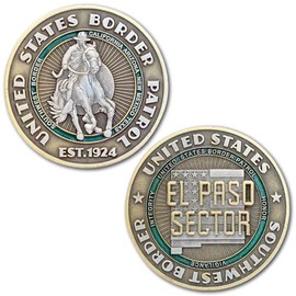 US Border Patrol El Paso Sector Law Enforcement Challenge Coin
