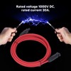 2pcs 12AWG 4mm² Solar Panel Extension Cable Black Red Solar