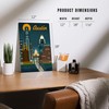 Lantern Press 12x18 Inch Metal Sign, Austin, Texas, Retro Skyline