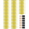 50Pcs 2.4in Arrows Vanes DIY Spiral Feather Wing Competitive Bow