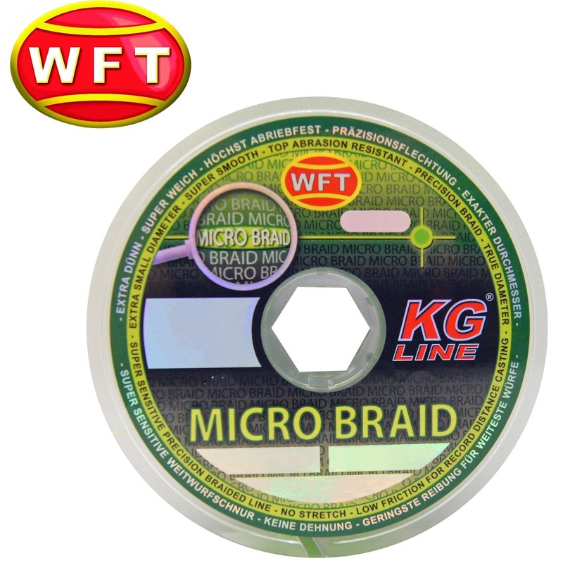 WFT Micro Braid KG Chartreuse 150 m Braided Fishing Line,