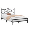 VECELO Metal Full Size Headboard, Heavy Duty Curved Headboard Only