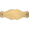 Curved Brass Plaque with Engraving