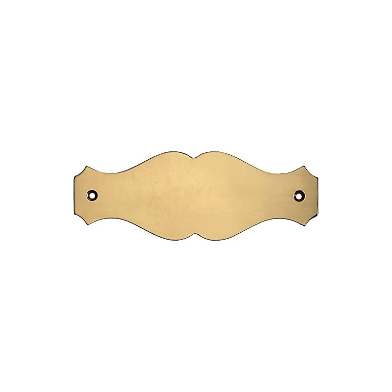 Curved Brass Plaque with Engraving