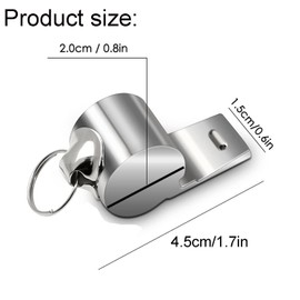 Yiyuanhe Stainless Steel Whistle, Coach Whistles Metal Whistle with Lanyard, Loud Crisp Sound Sports Whistles for Referees, Coaches, Polices, Training, Outdoor Sports and Emergency 2 Pack