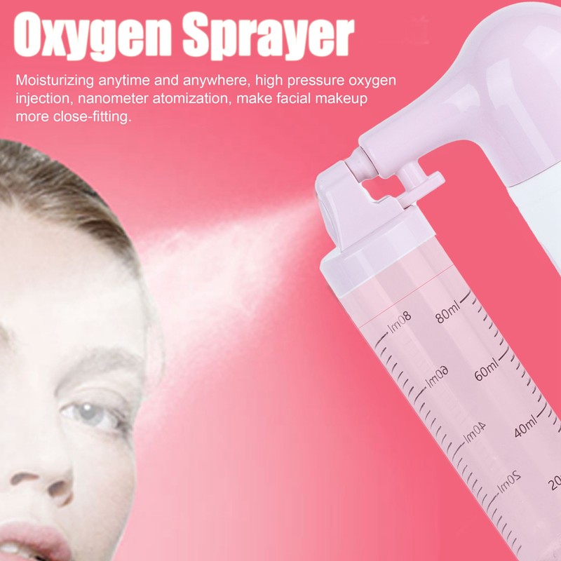 Handheld Facial Oxygen Atomizer Sprayer Electric Rechargeable Face Humidifier Mist