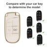 Elegananccy for Jeep Key Fob Cover, Soft Full Protection Key