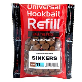 Fjuka Sinkers 11mm | Natural | Hookbait Refill | Tough, Hookable Bait | Float & Feeder