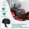 Rider Backrest Pad Adjustable Mounting Kit Driver For Harley Touring