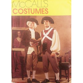 1999, OOP McCalls Historical Costume Pattern 2258. Mens Szs 44,46,48 American Revolution Era Costumes