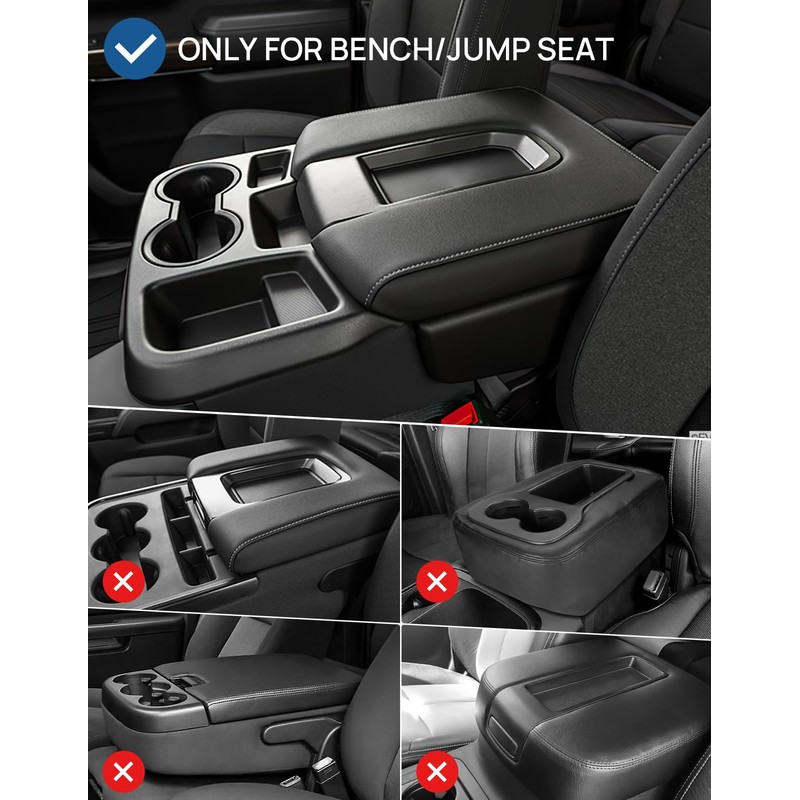 JOYTUTUS Center Console Cover Compatible with 2019-2025 2026 Silverado Sierra