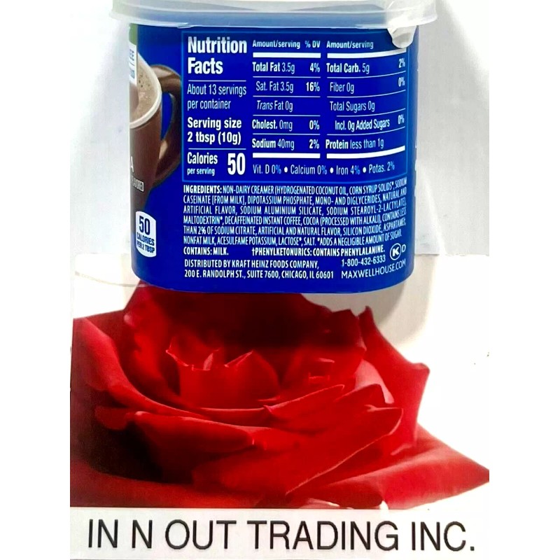 Maxwell House International Suisse Mocha Cafe Decaf Sugar Free 4.4oz