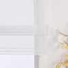 ESLIR Roman Blind with Tabs, Transparent Tab-Top Kitchen Curtains, Modern