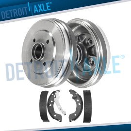 Detroit Axle Rear Brake Drums Brake Shoes Kit for 2012 - 2019 1.6L Nissan Versa Note Micra