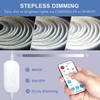 2-Pack RF Remote Dimmer for Single Color LED Strip Lights,PAUTIX