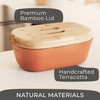 Steinzeit Bread Box Made from Breathable Terracotta (9.8x5.1x3.9 inches) -