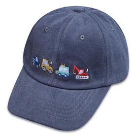 ZGDG Kids Boys Girls Baseball Cap Toddler Embroidery Car Trucker Hat Adjustable Washed Vintage Sun Fishing Hat for 3-8 Years