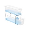 madesmart Mini 2-Tier Organizer w/Div-PP, Blue