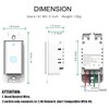 Alexa Smart Switch, Smart Light Switch Work with Google Home,