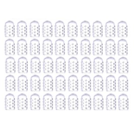 50PCS Silicone Toe Protectors - Silicone Toe Separators for Men Women - Gel Toe Covers Breathable Soft Toe Caps Guards