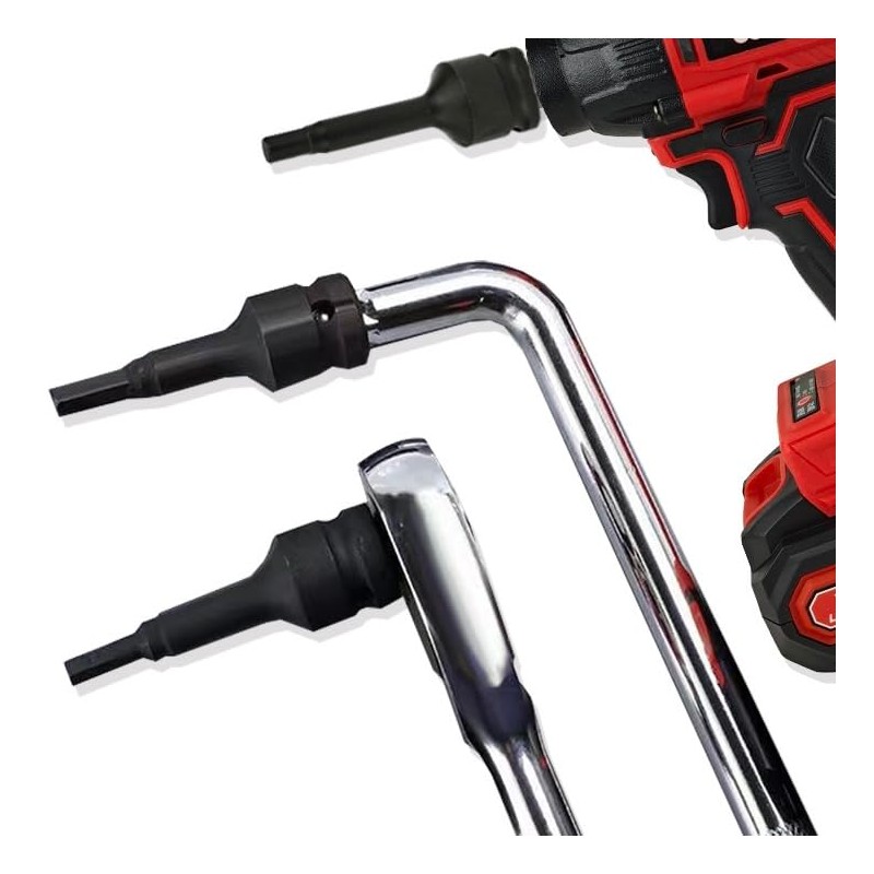 通用 19mm Hex Socket Cr-Mo Steel 1/2-Inch Drive Allen Bit