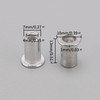 Unxuey Pack of 100 M5 Aluminium Alloy Rivet Nuts Knurled
