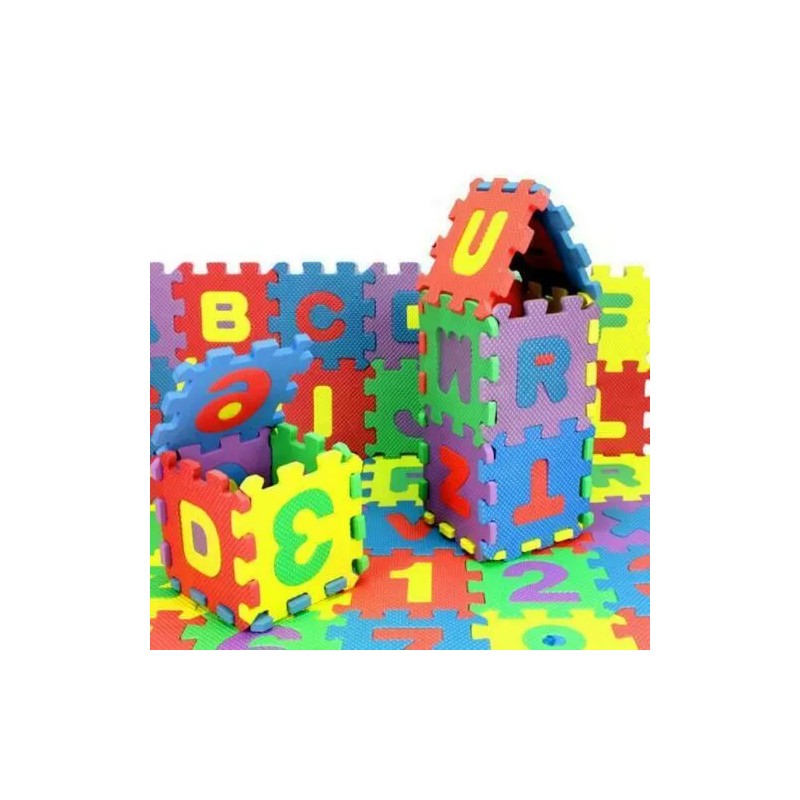 SH-Toy Learning Letter & Number Foam Puzzle Mats 36 pieces