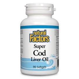 Natural Factors Cod Liver Oil, 90 Capsules